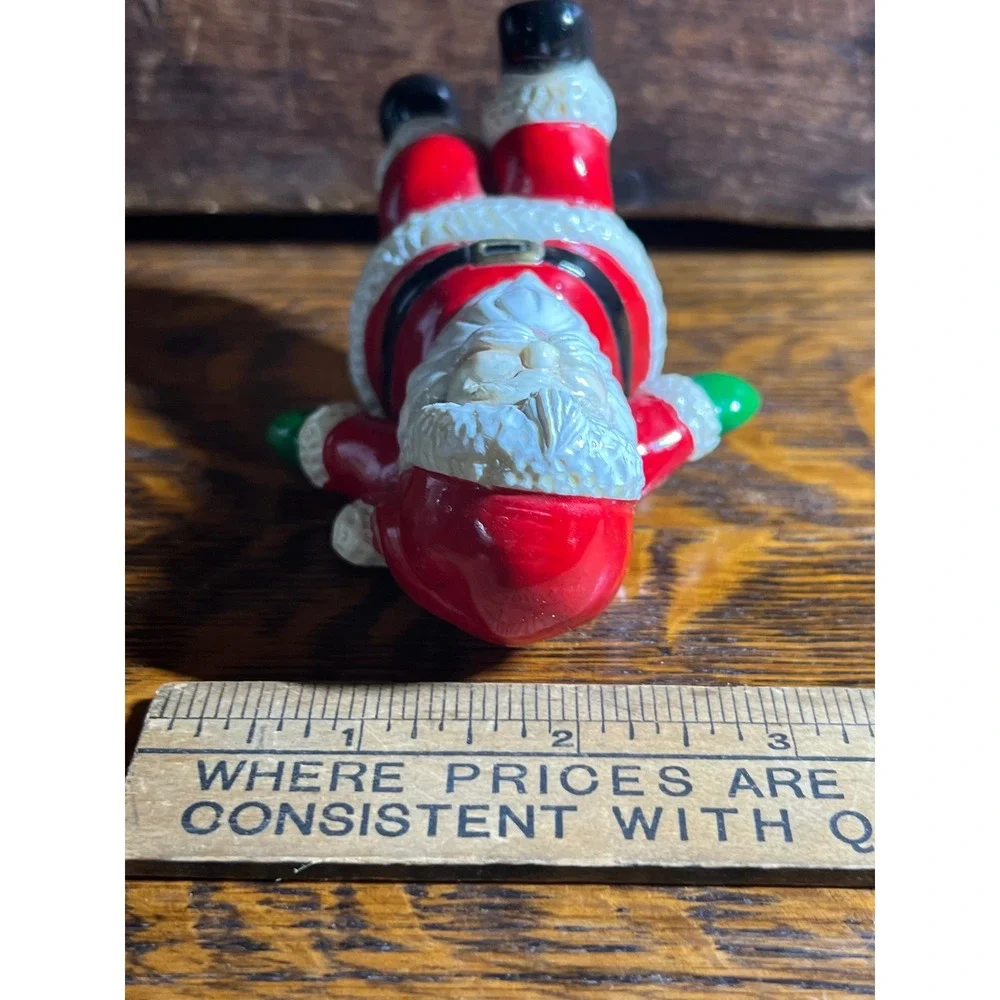 Vintage 1985 George Good Santa Claus Figurine Reclining Christmas Decor 3 Inch